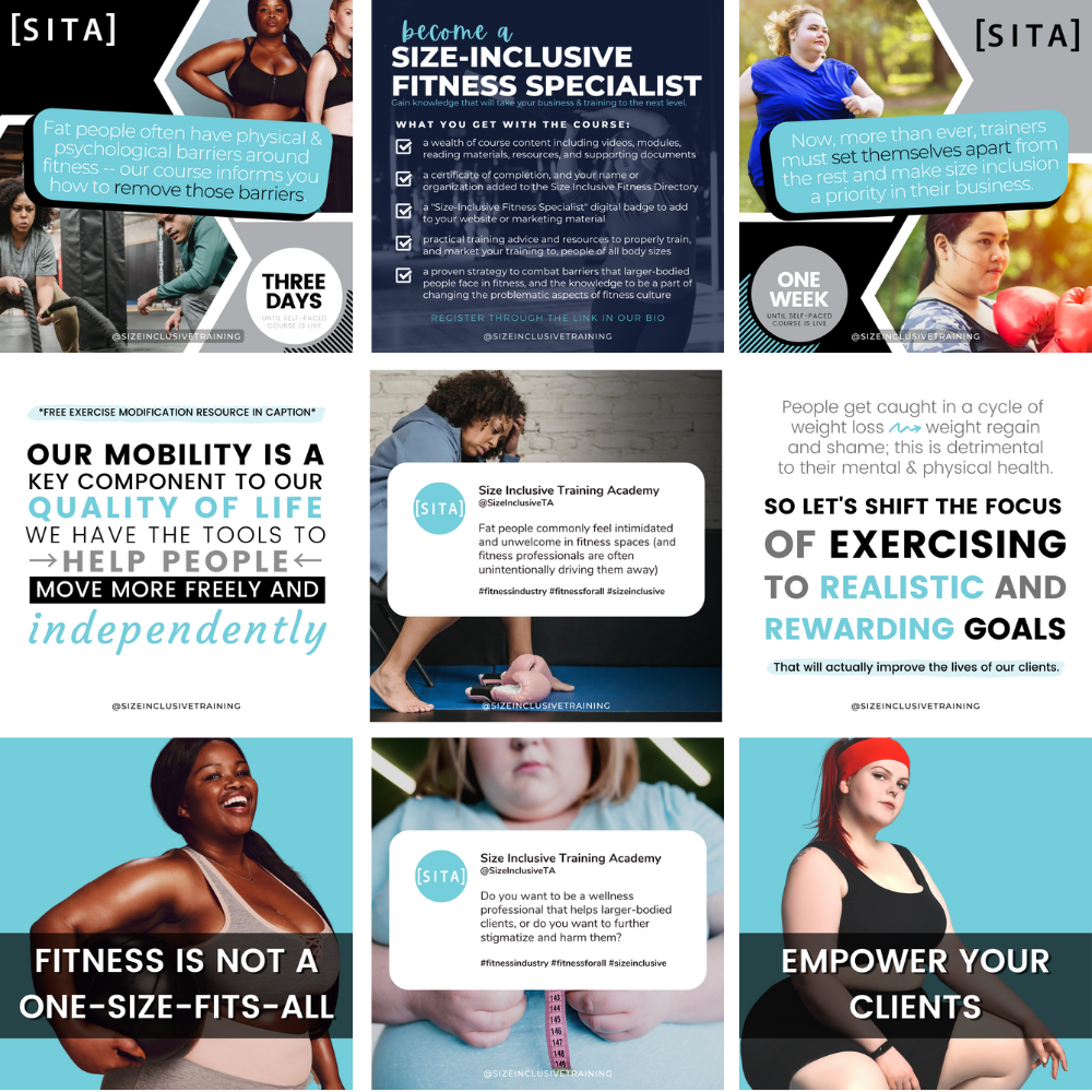 Social Media square instagram graphics - Social Media Management